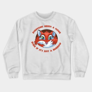 fox in the den Crewneck Sweatshirt